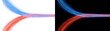 © FahamidaAlam - Merging light lines of glowing blue and red rays converge in parallel in PNG, Transparent and Black Background Versions for tech designs