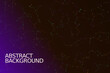 © MdBabur - Abstract background with constellation network of connected dots and lines on dark purple gradient for science technology.