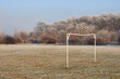 © Milan - Frost covered sports field in Prague winter