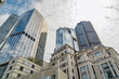 © Travel 'n' Lifestyle - View of modern glass skyscrapers and historic architecture in the City of London, London, England, United Kingdom.