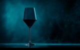 Dark, dramatic wine glass