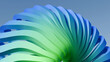 © ilham - 3D abstract blue green spiral geometric wave background, perfect for modern tech cover art, website headers, and digital wallpapers