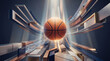 © Cecep - Basketball Rising Through Luminous Architecture