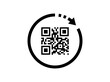 © Md Abdul Latif - Qr code icon with circular arrow overlay