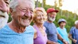 © munirahsamsudin - Diverse group of smiling seniors enjoying time together outdoors in sunlight