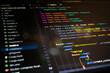 © Awal - Abstract close-up of colorful programming code displayed in a software development environment, representing backend development, system logic, web services and modern digital technology concepts.