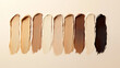 © Natalia Klenova - Diverse Foundation Shades in Creamy Texture for Beauty Concepts