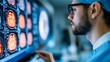 © Design@22 - Medical Imaging Specialist Analyzing Mri Scans High Resolu Alternate Connected Support Perspective, medical technology service, AI diagnostic solutions, connected healthcare support