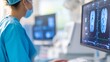 © Design@22 - Medical Specialist Optimizing Hospital Digital Sys Healthcare Maintenance Display, medical technology service, AI diagnostic solutions, connected healthcare support