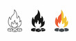 © abdul - Three Stages of Fire Growth Illustration on White