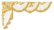 © AHSAN - Decorative golden corner border with elegant floral swirl patterns