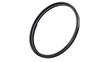 © Jack - Thin round black metallic wire ring loop isolated on a white background hardware