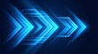 © Abbas - Blue glowing arrows abstract background representing digital growth and technology speed.