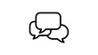 © Shorif - Three speech bubbles icon for chat and communication