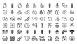 © Md - Premium Cereal Grains Plant Seeds and Agriculture Thin Line Vector Icon Set