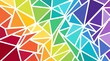 © TOPOTI - Vibrant geometric mosaic with multicolored triangles forming a dynamic abstract pattern.
