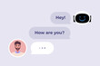 © Maria Bobrova - Human and AI Chatbot Conversation Interface