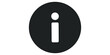 © 扁平化图标  - Information symbol icon inside circle for help and details.