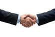 © Justin - Close Up of Two Businessmen Shaking Hands Isolated on White Background