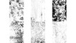 © Mavric - Black grunge texture overlay set for distressed graphic design and vintage photo effects