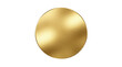 © Designer - Shiny gold circle icon with a metallic texture and glowing effect isolated on transparent background