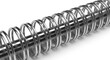 © Syihab - Close up of a metallic spiral spring coil.