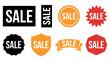 © Crafted Canvas - A collection of various sale labels and promotional badges designed for marketing campaigns during the busy black friday shopping holiday event season