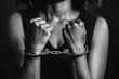 © Alina - Woman's hands in handcuffs close-up