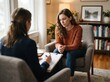 © Underhood - A woman with mental health issues is consulting while a psychiatrist records her condition for treatment, emphasizing encouragement, love, and family challenges as she battles bipolar and depression