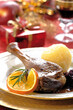 © Westend61 - Roast goose with side dishes and christmas dekoration