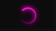 © Mursalin - Bright neon pink glowing circular loading ring icon with a soft light effect isolated on a transparent background for digital user interface web design