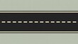 © MdRubel - Minimalist graphic illustration of a straight asphalt road with white lane markings