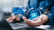© Deemerwha studio - Businessman developing digital automation system and AI workflow optimization, Concept of process management, operational efficiency, business technology, and digital transformation strategy