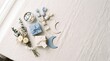 © tilialucida - Pastel favor collection for a refined baby celebration flat lay