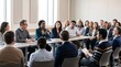 © InoStudiox - Professionnels participant à une table ronde en entreprise