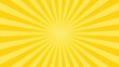© Shahriar - A bright yellow sunburst background with radiant radial lines. Use this vibrant graphic for retro pop art designs and cheerful summer marketing campaigns.