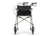 four wheel rollator walker mobility aid medical transport equipment isolated on transparent background