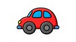 © Eko - Cute Red Toy Car Cartoon Vector Illustration Isolated on White Background