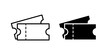 © Vince - Event ticket icon flat clipart series