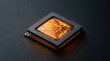 © OPP-786 - Generative ai investment concept featuring glowing microprocessor on dark technology surface with precision detail and futuristic appeal
