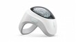 © Dilyer - Futuristic brain interface device on white background