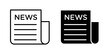 © Vince - Newspaper icon flat clipart series