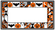 © Rainbow Design - Halloween Decorative Border Collection with Spooky Autumn Frame and Copy Space. Halloween Border. Halloween Background