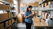 © FathurArts - Small Business Owner Managing Ecommerce Inventory