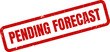 © MoshClusive - Red Pending Forecast Rubber Stamp Impression on White Background Illustrating Financial Or Business