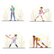 © plekenyikboy - Professional Sports Athlete Training and Competition Illustration Set