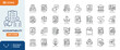 © Cetacons - Accountability line editable icon set. Containing responsibility, integrity, liability, transparency, compliance, ethics, ownership. and more. Vector illustration