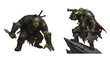 © Thu - Fantasy Orc Warriors in Battle Armor with Weapons