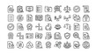 © Johan - Set of thin line icons for business compliance policy audit and corporate verification symbols