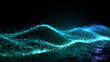 © BlackBridge Media - Glowing Digital Particle Wave for Big Data and Technology